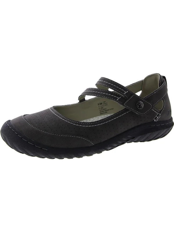 Womens Adjustable Round Toe Mary Janes