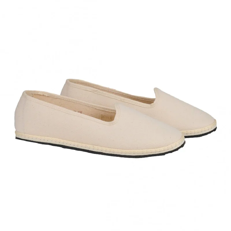 Women's Classic Cotton Furlana In Ecru