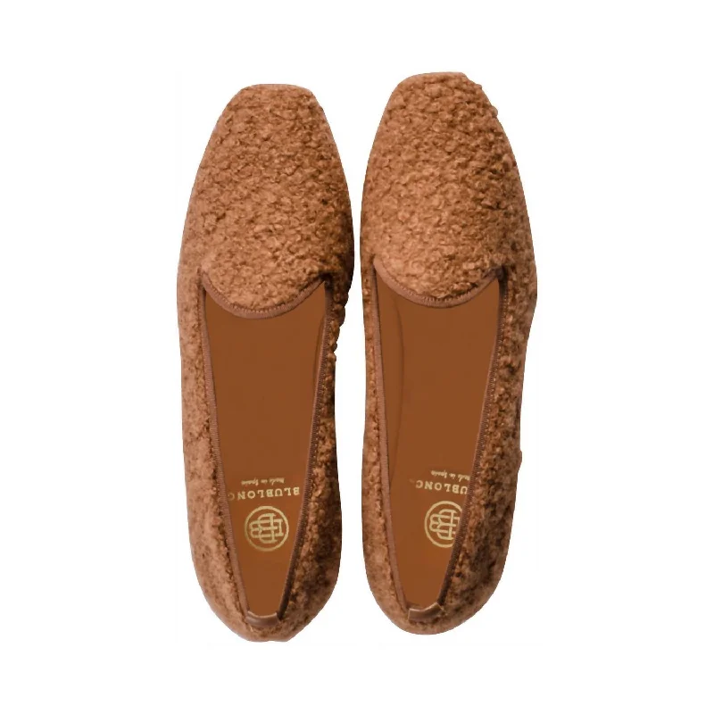 Women's Geal Slip On In Camel Sherpa