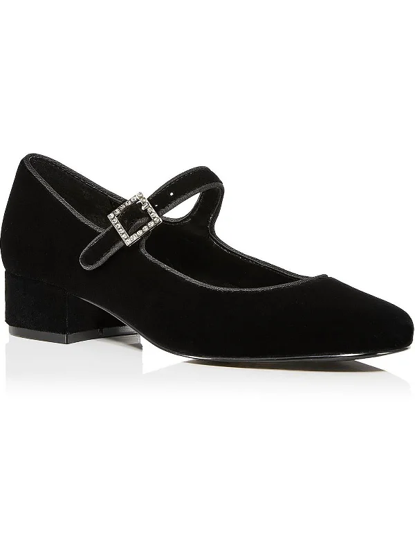 Womens Velvet Lifestyle Mary Janes